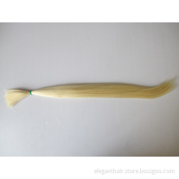 Premium Quality 100% Human Hair Real Remy Bulk Hair Extension Silky Straight 16" Blonde Color 613#